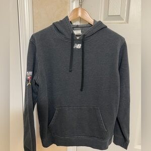 New Balance Men's Embroidered Charcoal Hoodie